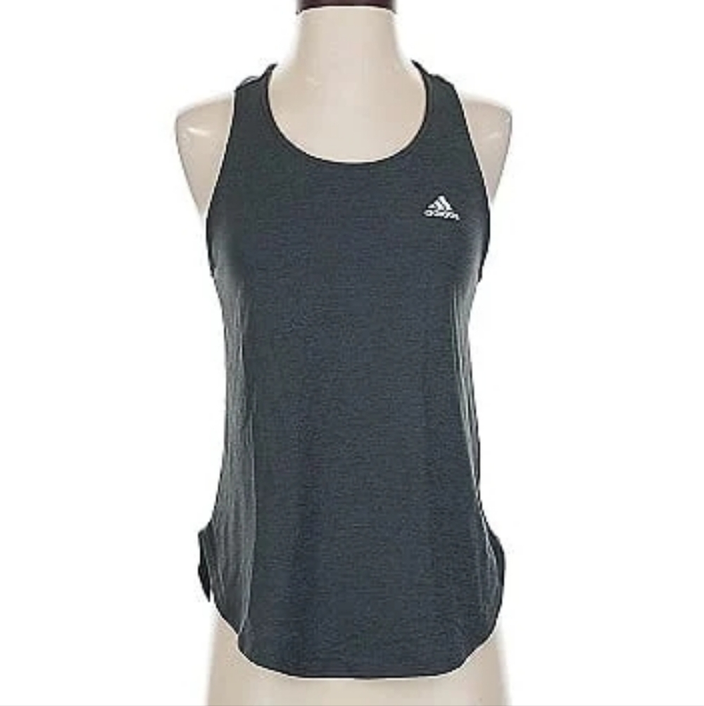 ADIDAS size Small Aeroready Active Tank Racerback Gray